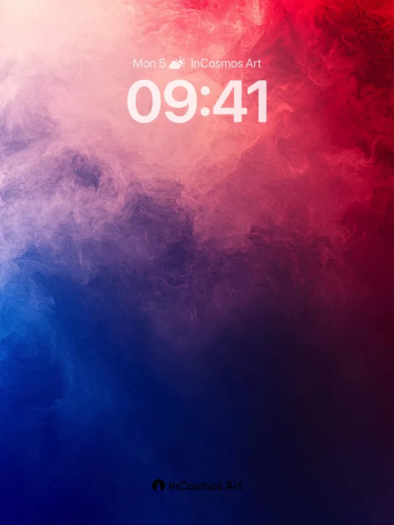 Cosmic Hush Wallpaper with Ethereal Smoke