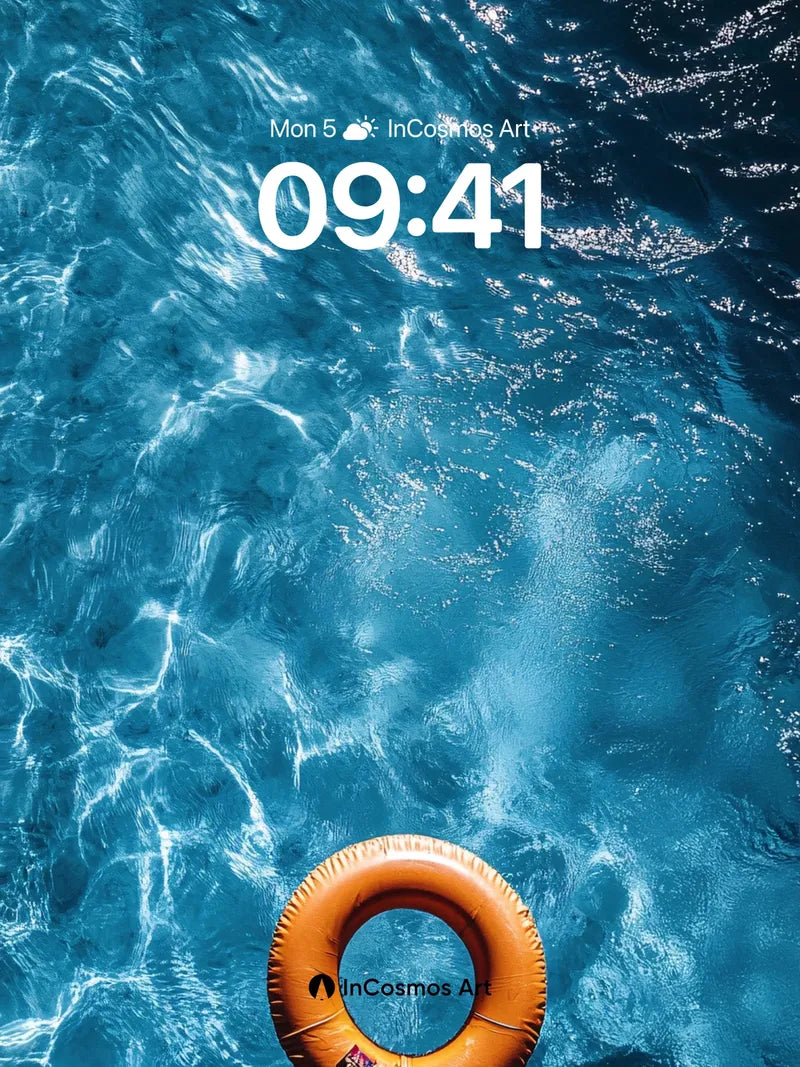 Serenity Float Wallpaper with Sunlit Depths