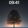 Solitary Ember Wallpaper with Frost-Covered Silence wallpaper for iPhone, iPad & Mac