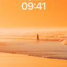 Golden Solitude Wallpaper with Horizon Echo wallpaper for iPhone, iPad & Mac
