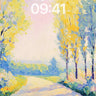Serenity Pathway Wallpaper with Soft Light Hues wallpaper for iPhone, iPad & Mac