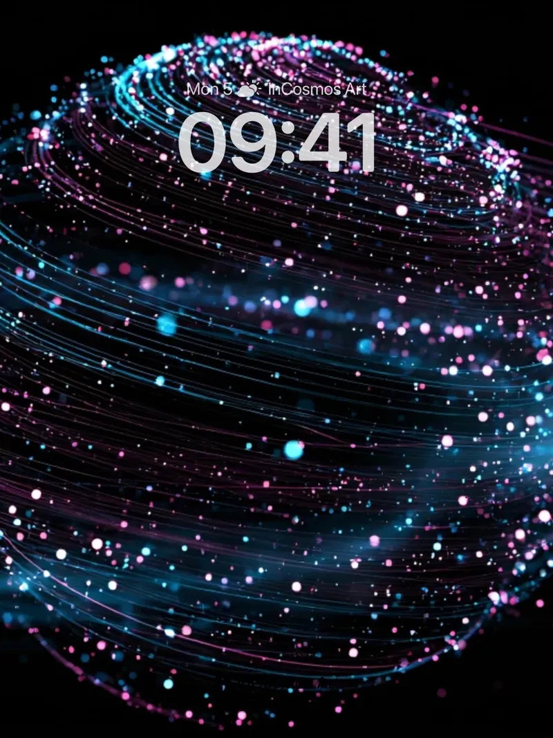 Cosmic Pulse Wallpaper with Nebula Veins