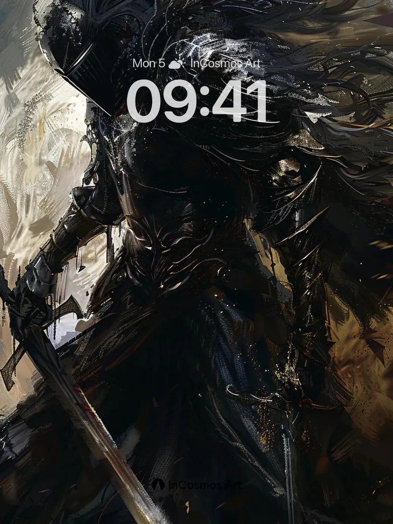 Shadowed Blade Wallpaper with Whispers of Iron