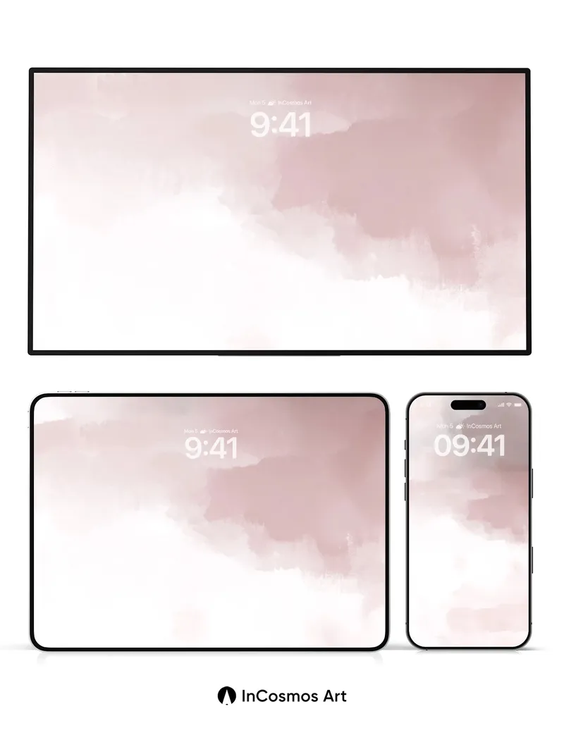 Blushing Haze Wallpaper with Soft Gradients