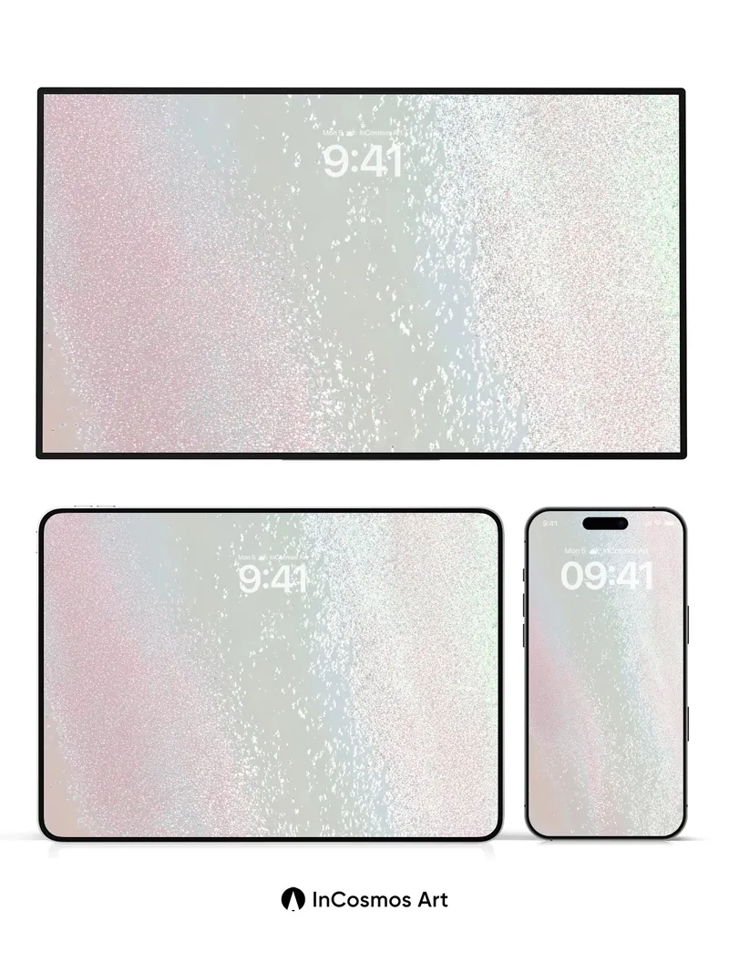 Ethereal Haze Wallpaper with Floating Particles