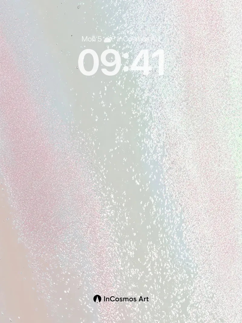 Ethereal Haze Wallpaper with Floating Particles