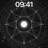 Celestial Grid Wallpaper with Starlight Web wallpaper for iPhone, iPad & Mac
