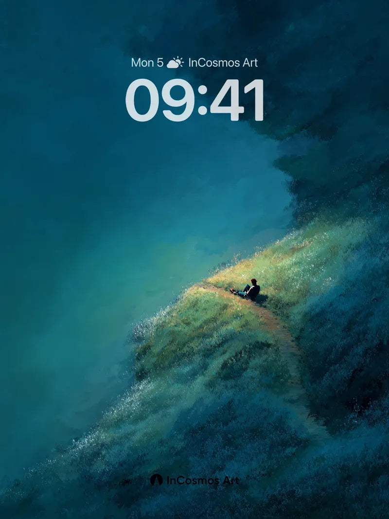 Solitary Path Wallpaper with Ethereal Light