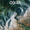 Silent River Wallpaper with Frozen Peaks wallpaper for iPhone, iPad & Mac