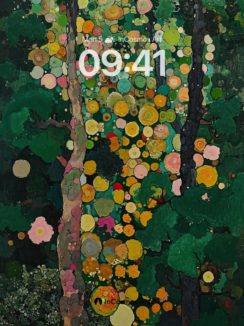 Whispering Canopy Wallpaper with Dappled Light