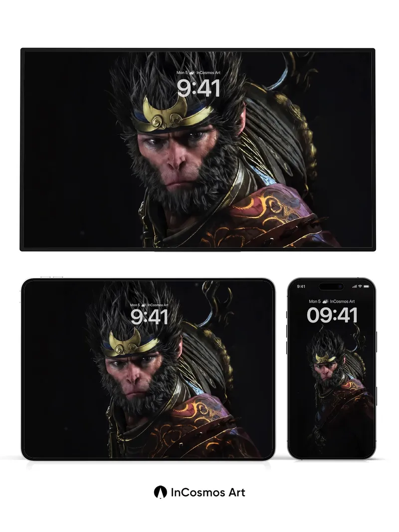 Feral Majesty Wallpaper with Golden Crown