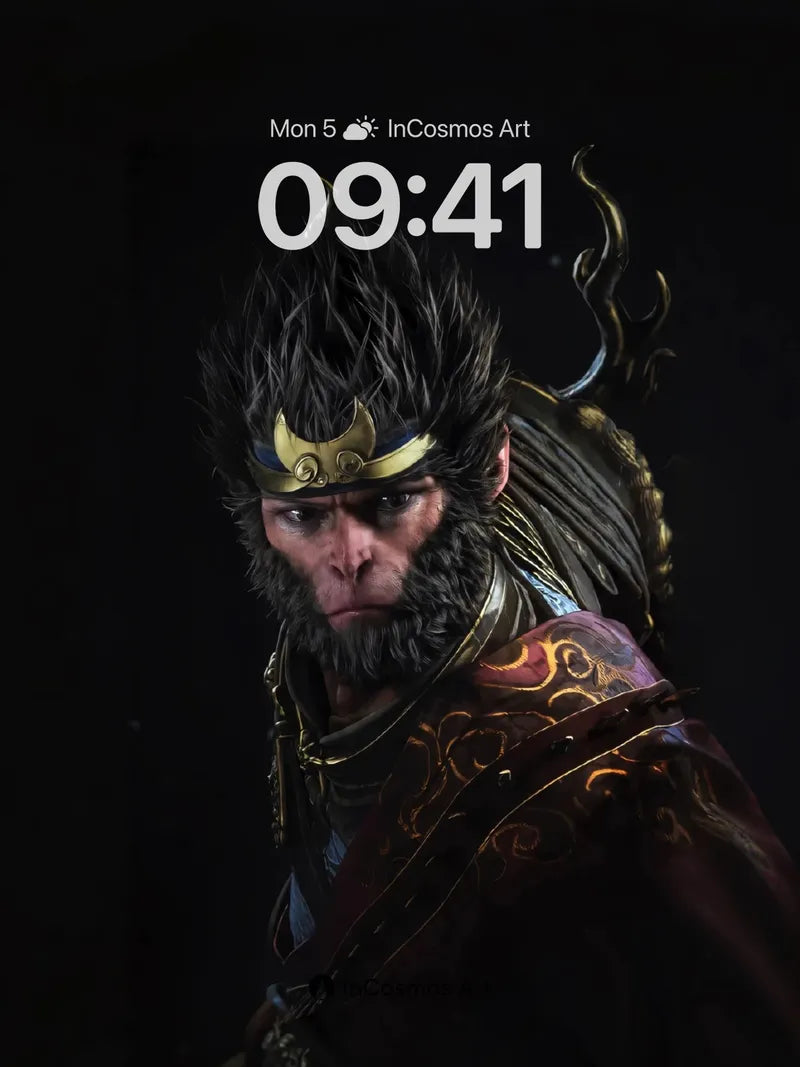 Feral Majesty Wallpaper with Golden Crown