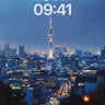 Rainlit Cityscape Wallpaper with Neon Reflections wallpaper for iPhone, iPad & Mac