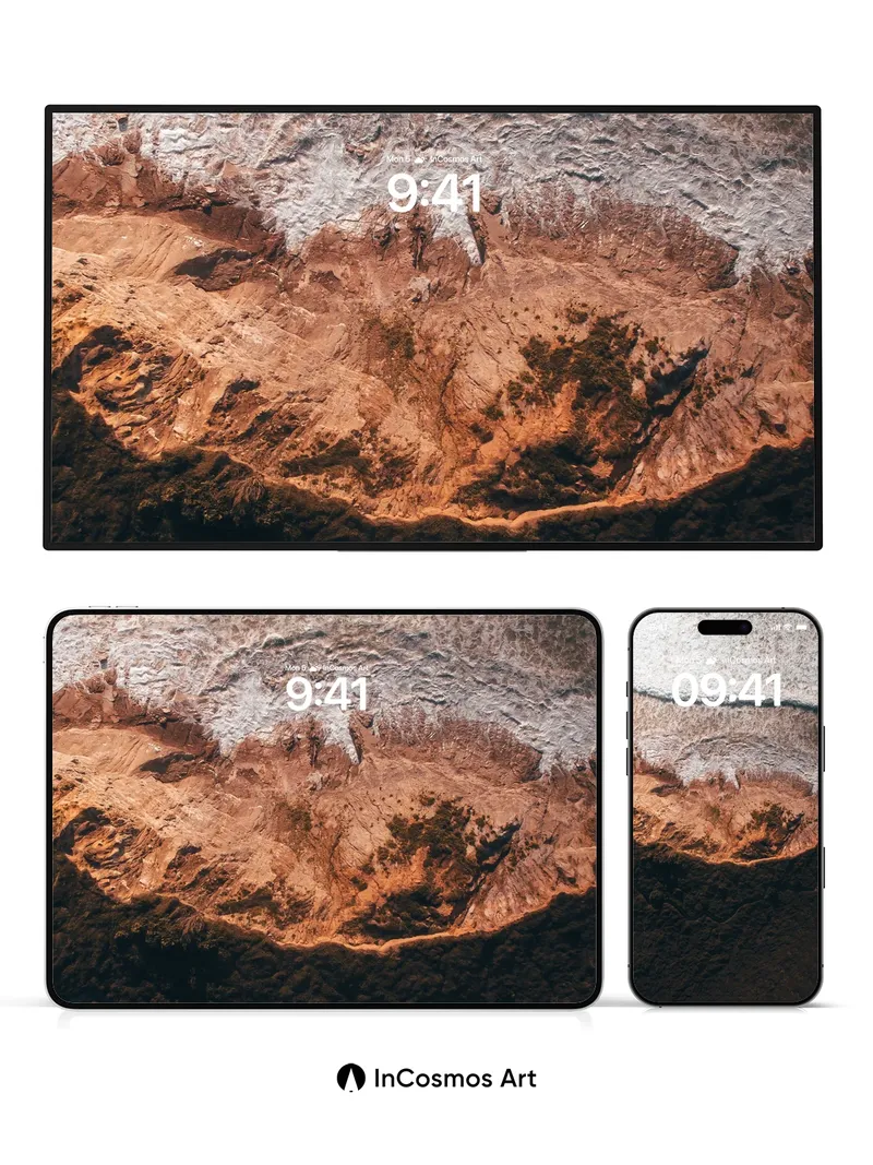 Desert Mirage Wallpaper with Frozen Edge