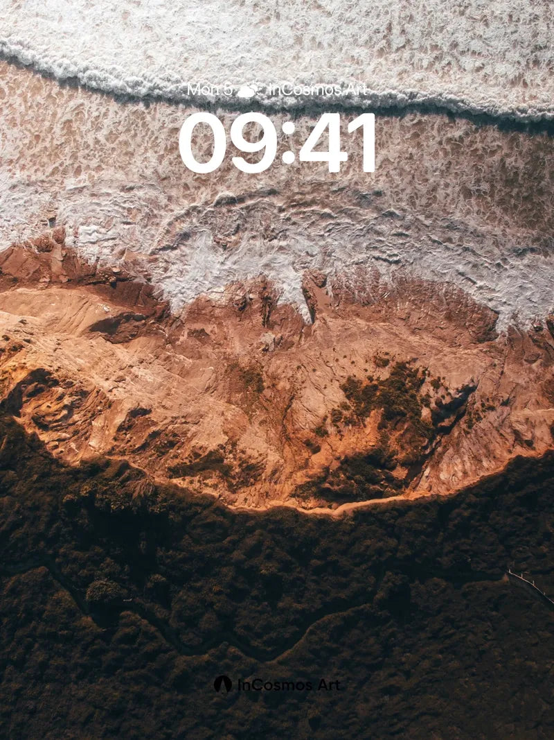 Desert Mirage Wallpaper with Frozen Edge