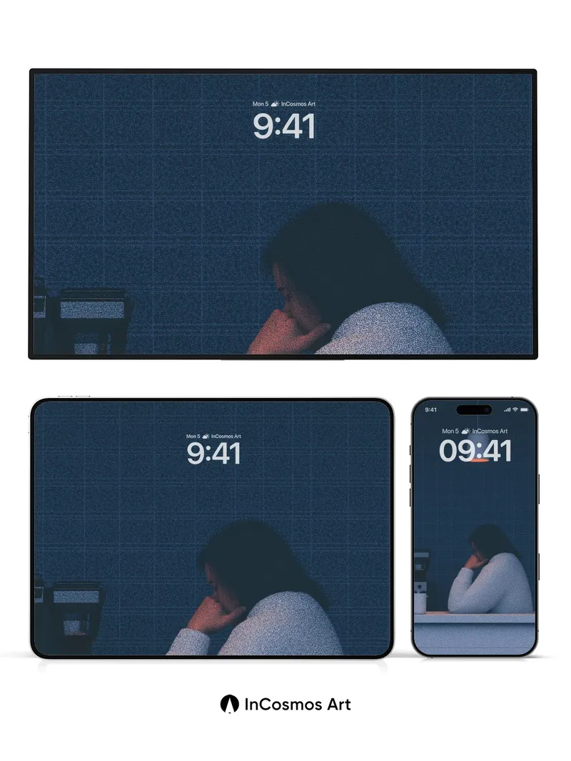 Quiet Reflection Wallpaper with Soft Light Embrace