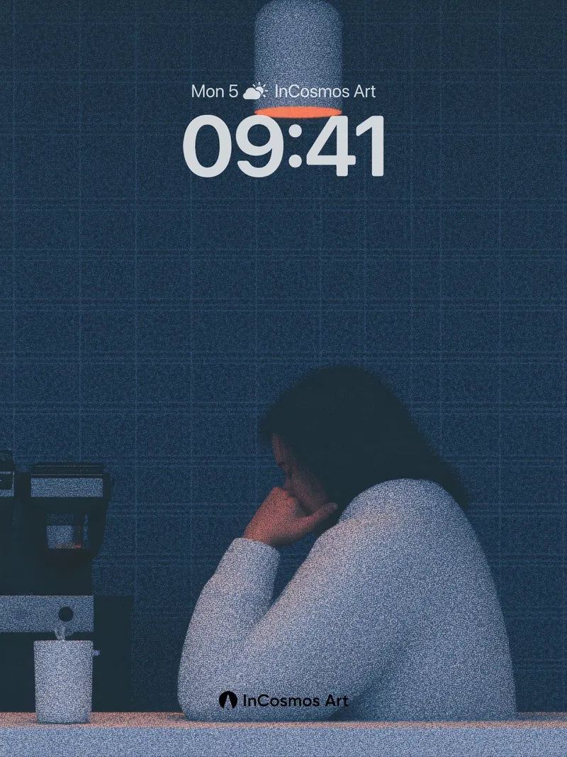 Quiet Reflection Wallpaper with Soft Light Embrace