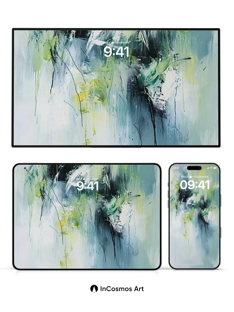 Whispering Canopy Wallpaper with Dripping Light