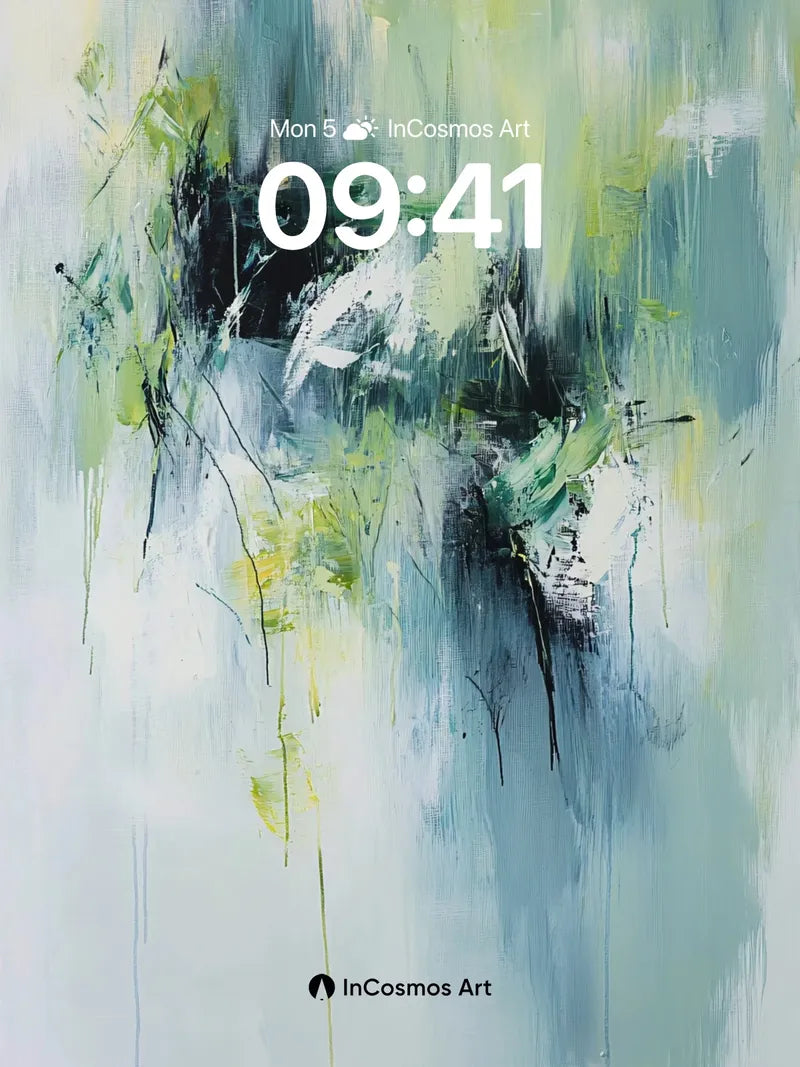 Whispering Canopy Wallpaper with Dripping Light