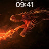 Fiery Breath Wallpaper with Dragon's Shadow wallpaper for iPhone, iPad & Mac