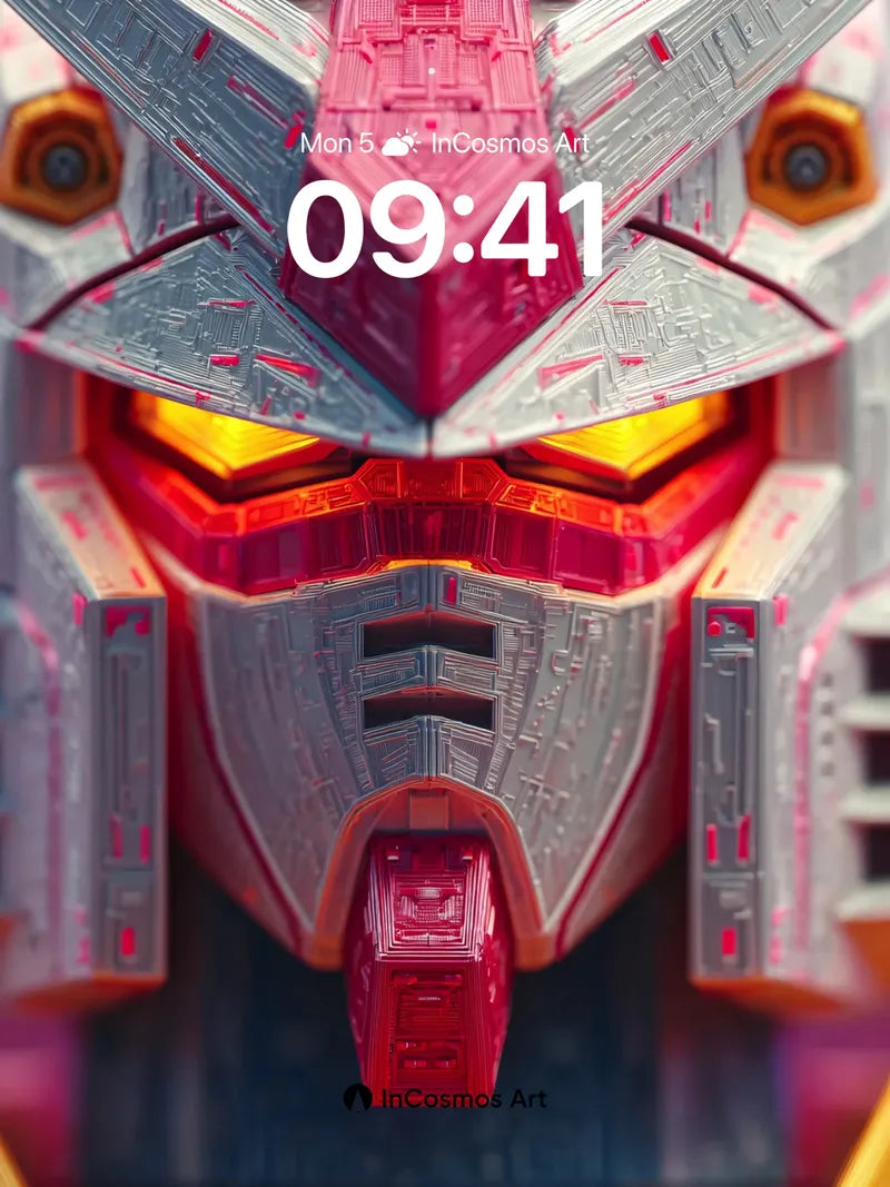 Futuristic Armor Wallpaper with Glowing Circuitry