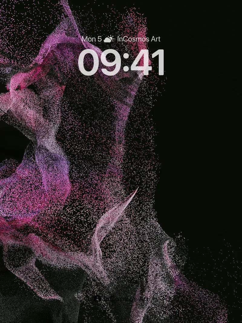Cosmic Veil Wallpaper with Particle Drift wallpaper for iPhone, iPad & Mac