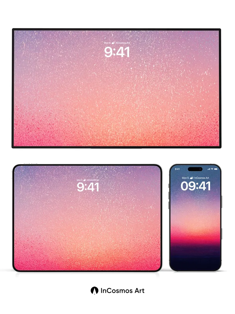 Cosmic Hush Wallpaper with Starlight Veil