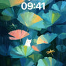 Whispering Lotus Wallpaper with Feline Glimmer wallpaper for iPhone, iPad & Mac