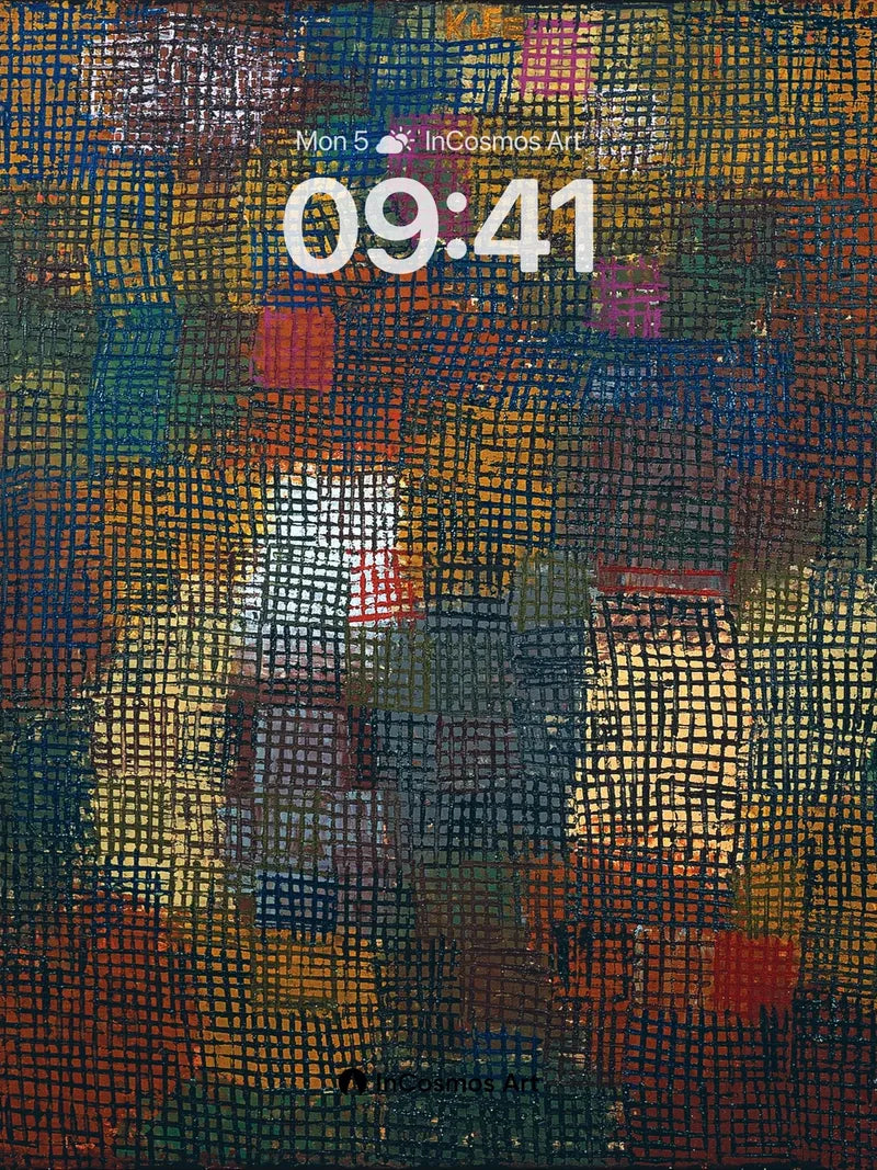 Mosaic Reverie Wallpaper with Grid Pulse wallpaper for iPhone, iPad & Mac