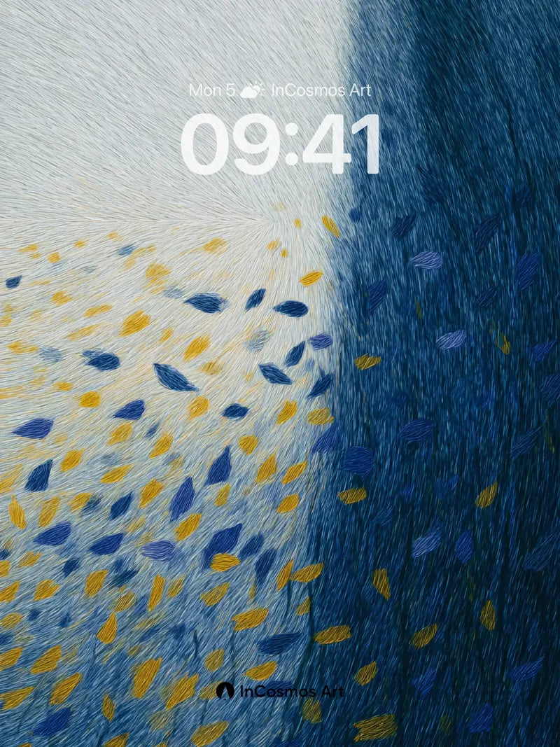 Whispering Leaves Wallpaper with Textured Light