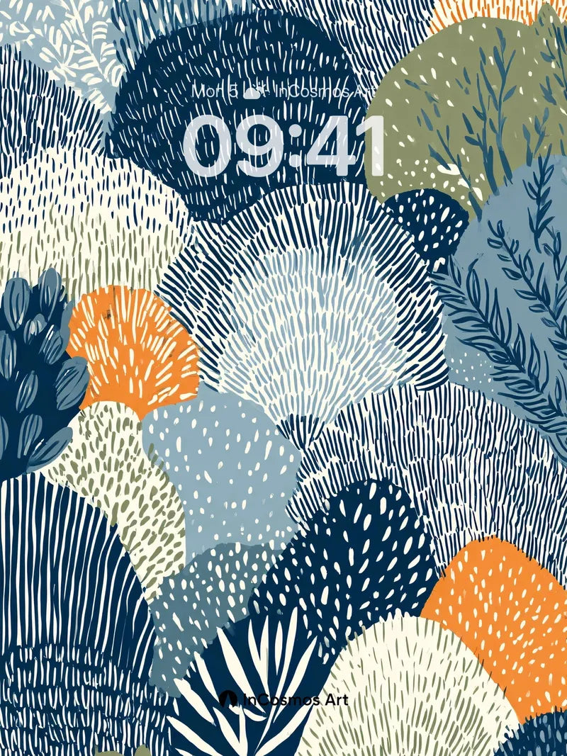 Whispering Forest Wallpaper with Textured Leaves wallpaper for iPhone, iPad & Mac