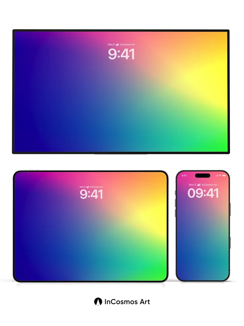 Luminous Gradient Wallpaper with Ethereal Flow