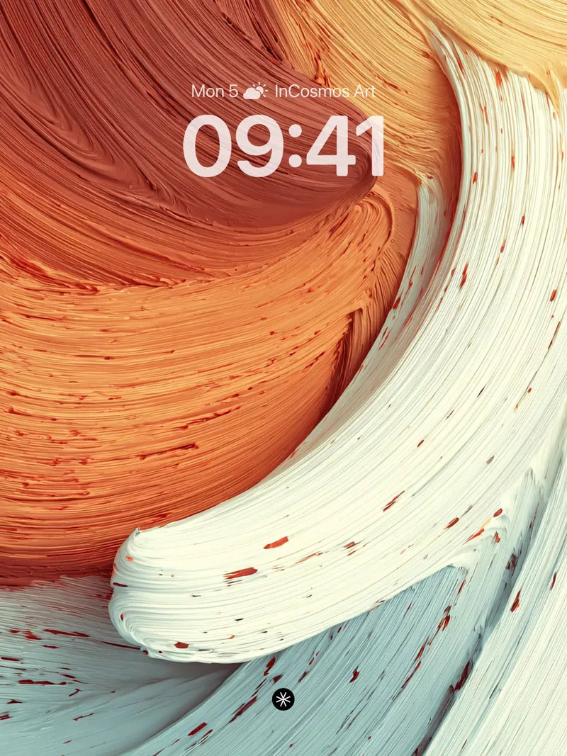 Amber Swirl Gradient Wallpaper in Liquid Motion wallpaper for iPhone, iPad & Mac