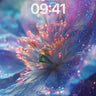 Cosmic Petal Wallpaper with Stardust Veins wallpaper for iPhone, iPad & Mac