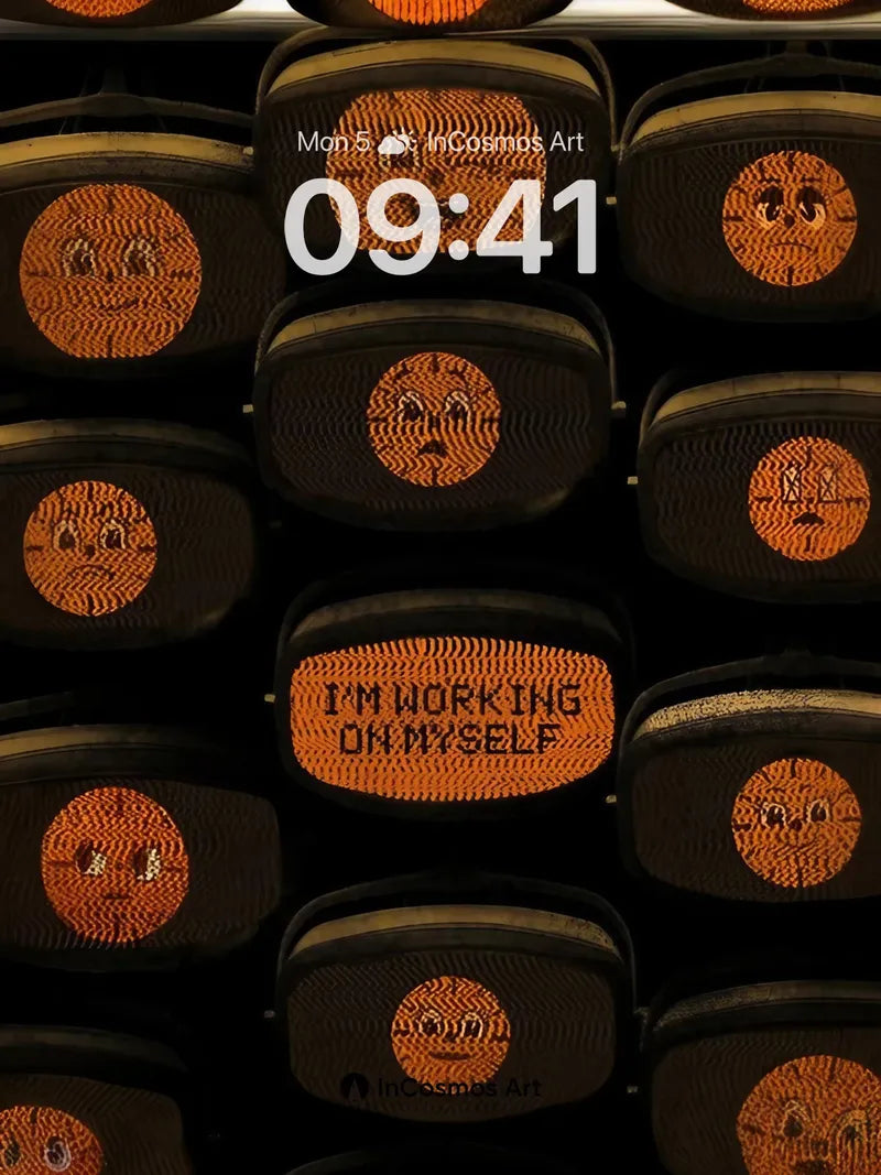Whispering Faces Wallpaper with Hidden Message wallpaper for iPhone, iPad & Mac