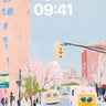 Pastel Pulse Wallpaper with Cherry Bloom wallpaper for iPhone, iPad & Mac