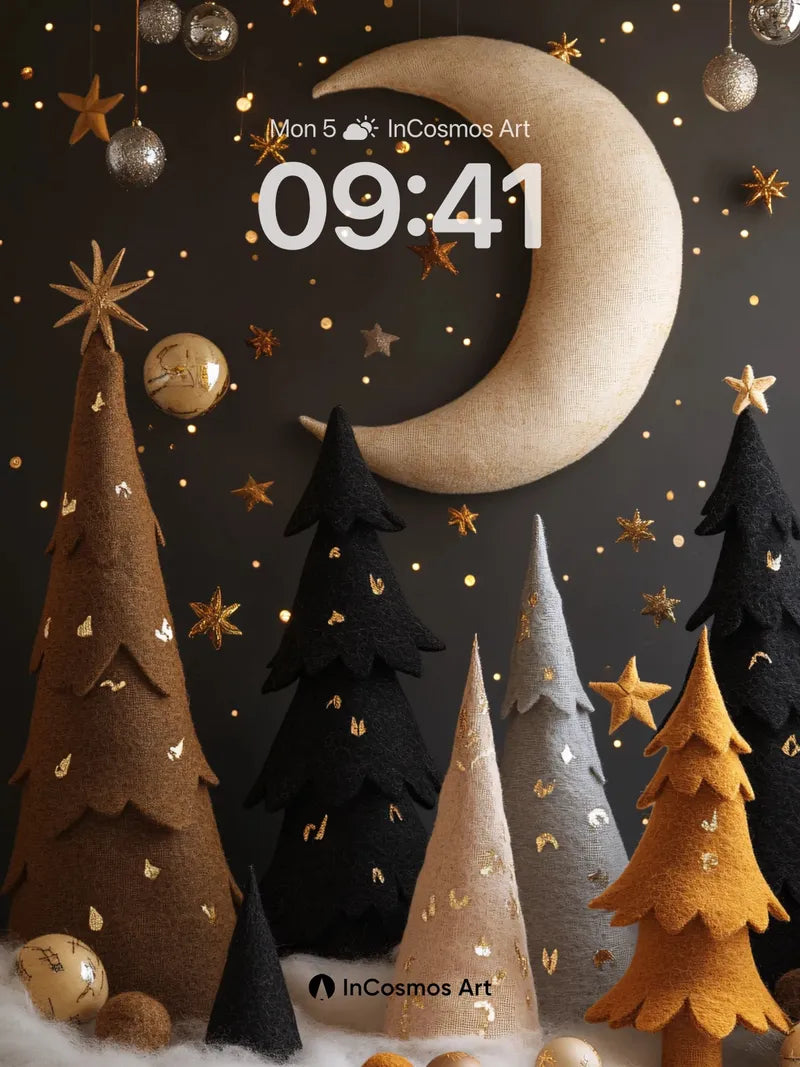 Midnight Forest Wallpaper with Moonlit Whispers wallpaper for iPhone, iPad & Mac
