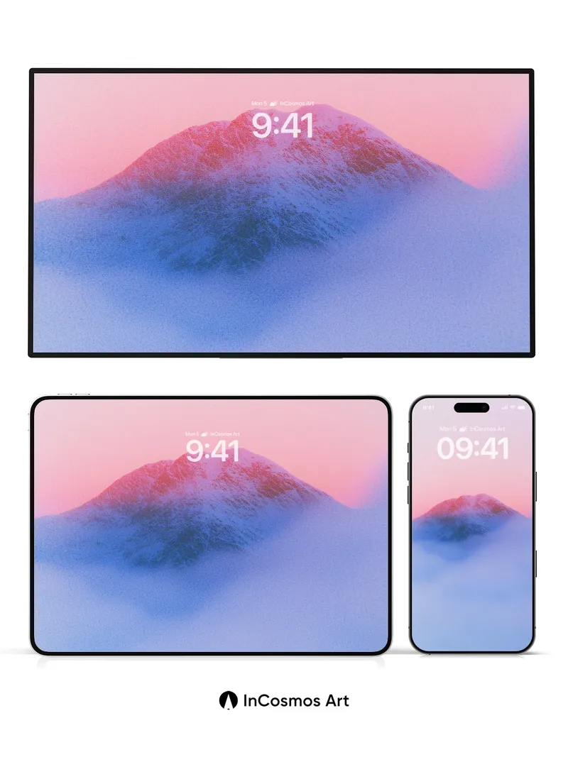 Serenity Peak Wallpaper with Ethereal Mist