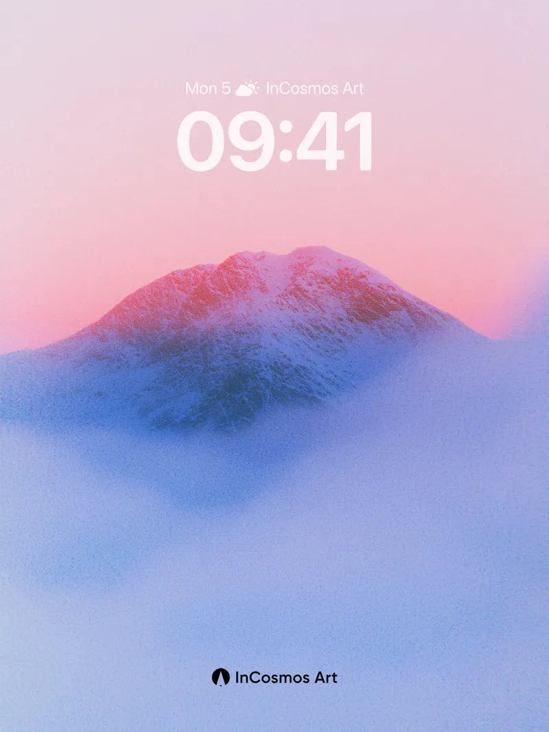 Serenity Peak Wallpaper with Ethereal Mist