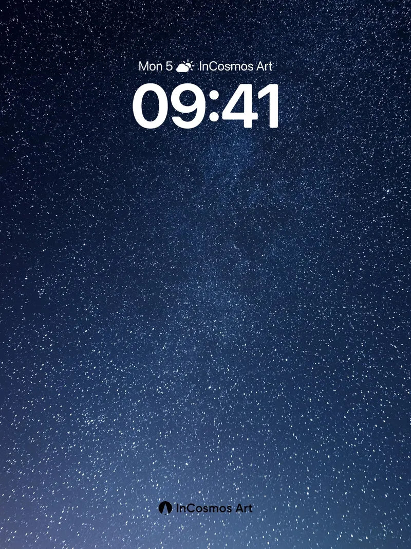 Stellar Hush Wallpaper with Milky Veil