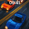 Neon Pulse Wallpaper with Racing Lines wallpaper for iPhone, iPad & Mac