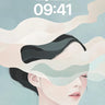 Serenity Wave Wallpaper with Ethereal Veil wallpaper for iPhone, iPad & Mac