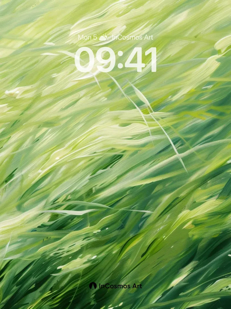 Whispering Meadow Wallpaper with Wind-Sculpted Light