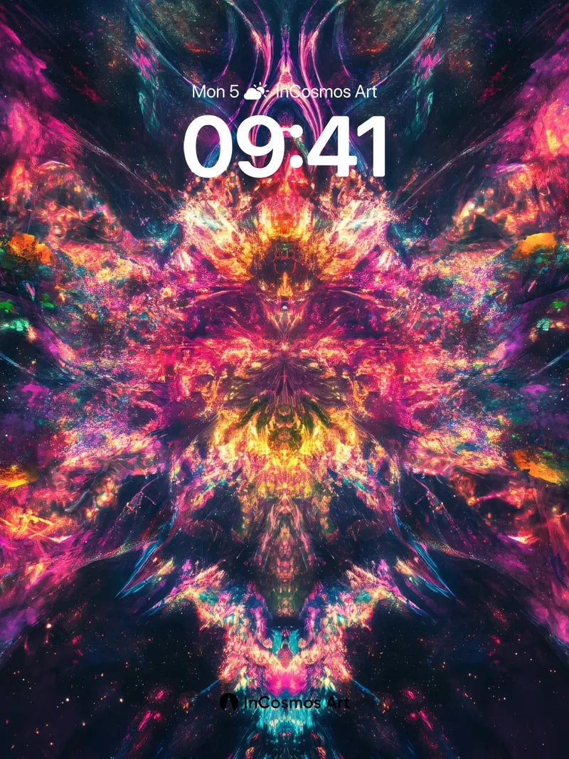 Cosmic Mirage Wallpaper with Nebula Veins