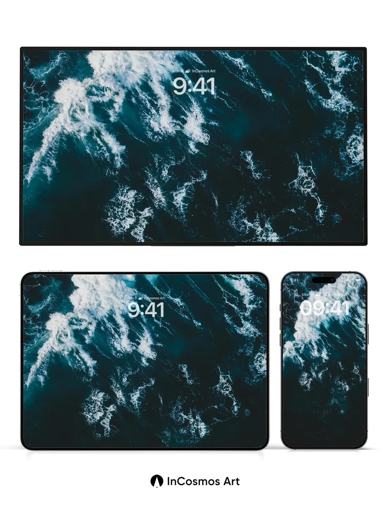 Storm's Breath Wallpaper with Frosted Peaks