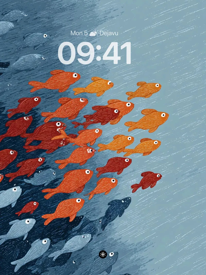 Underwater Harmony Fish Wallpaper wallpaper for iPhone, iPad & Mac