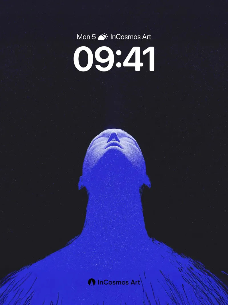 Klein Blue Reverie Wallpaper with Cosmic Breath