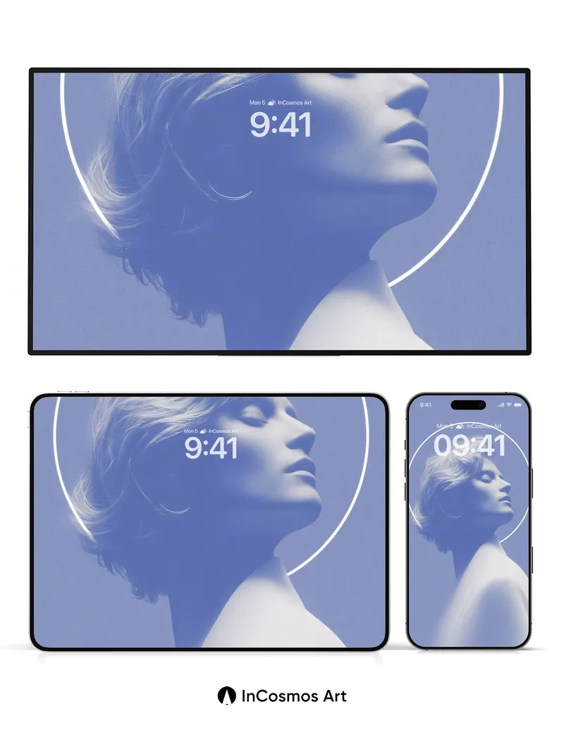 Serenity Halo Wallpaper with Ethereal Light