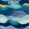 Oceanic Waves Gradient Wallpaper wallpaper for iPhone, iPad & Mac