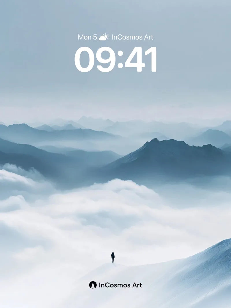 Serenity Peaks Wallpaper with Cloud Sea